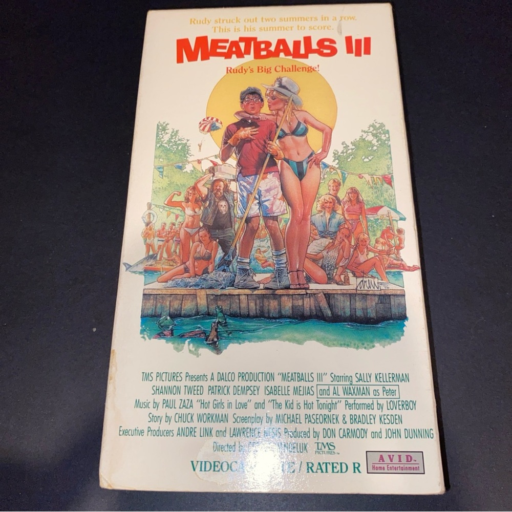 patrick dempsey  MEATBALLS III ‎ shannon tweed / sally kellerman   VHS VIDEOTAPE